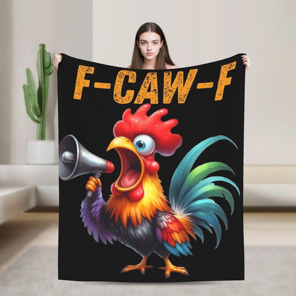 Теплое Мягкое Одеяло Девочки Мальчики Пикник F-Caw-F Курица Мультяшное Постельное Белье Пледы Фланелевое Покрывало Для Гостиной Дивана Покрывало На Кровать