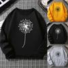 Women's O-neck Pullover Hoodie Autumn Winter Pattern Printed Long Sleeved Casual Sweatshirt Top for Women