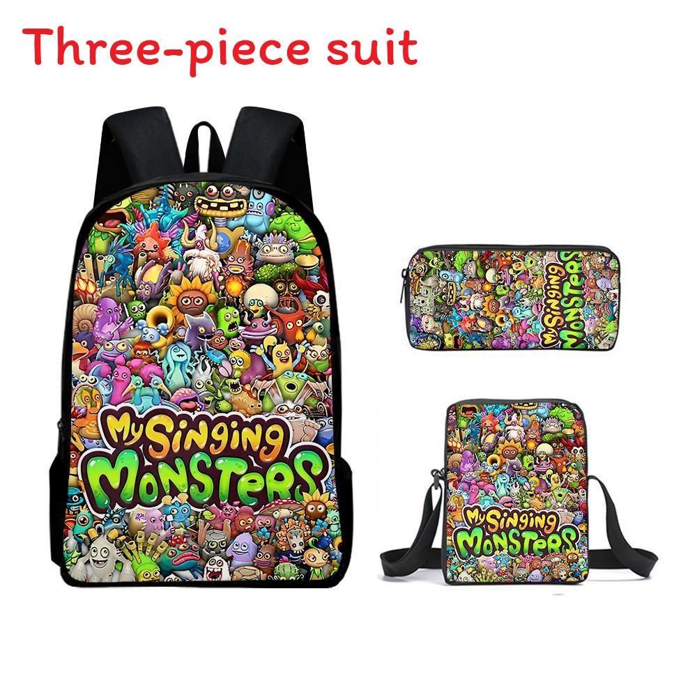 Monsters Singing My Childrens School Bag Three Piece Suit Suitable For Gift