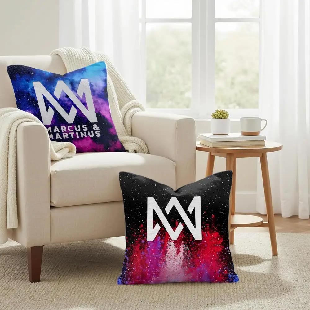 MMarcus and MMartinus Cushion Cover Natural Linen Organic Fabric DoubleSided Printing Couch Pillow Covers Home Decor