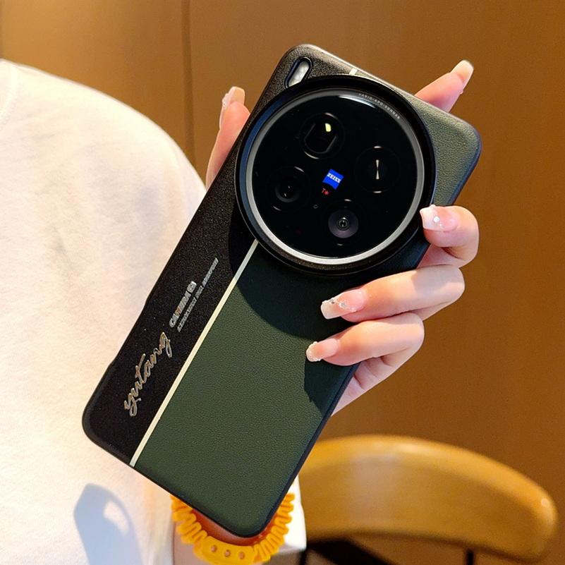 Ночная Молния Флуоресцентная Линия Двухпигментный Кожаный Чехол Для VIVO X200 Ultra X200s X200 Pro mini X100S Pro Защитная Крышка для Объектива