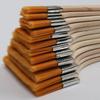 Nylon Hair Oil Painting Brushes Set: 12 Sizes, 5mm Thick Wooden Handles