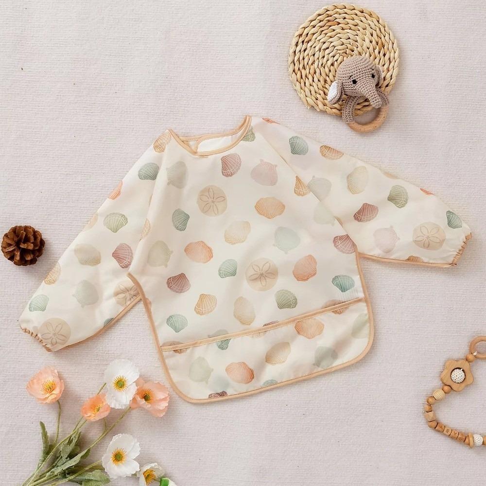 Easy To Clean Feeding Apron Colorful Cartoon Printing Full Body Cover Bibs  Self Feeding