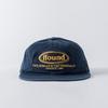 Human & Cat FFOUND WASHED FLAT BRIM CAP / NAVY