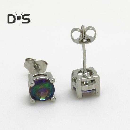 1 пара сверкающих сережек-гвоздиков со стразами из медного материала, легкие блестящие серьги-гвоздики для женщин, ювелирные изделия в подарок