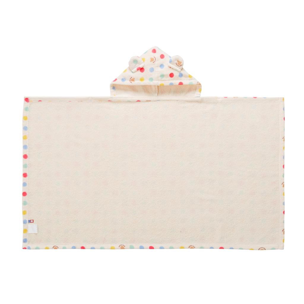 Набор пончо для ванны с ворсом в горошек в коробке Детский подарок Детское пончо для ванны Сделано в Японии Хлопок для ванны Мальчики Девочки Младенцы Дети Детская одежда Одежда Подарок Многоцветный