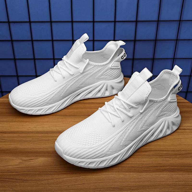 Мужская спортивная обувь 2024 весна уличная дышащая толстая подошва модная сетчатая обувь повседневная обувь для ходьбы вулканизированная обувь Zapatos Hombre