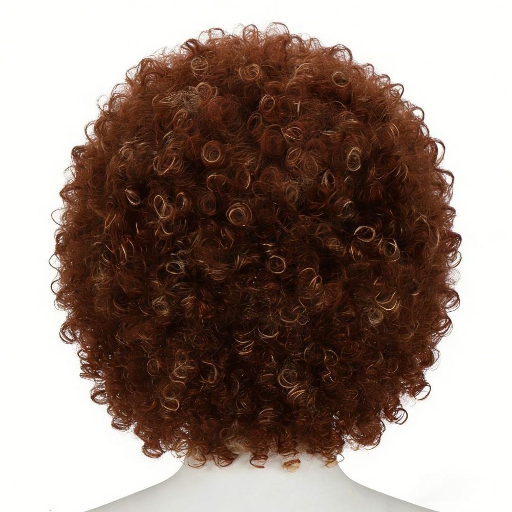 Heat Resistant Clown Curly Cosplay Wig Synthetic Football Fan Wearing Wigs Men Women