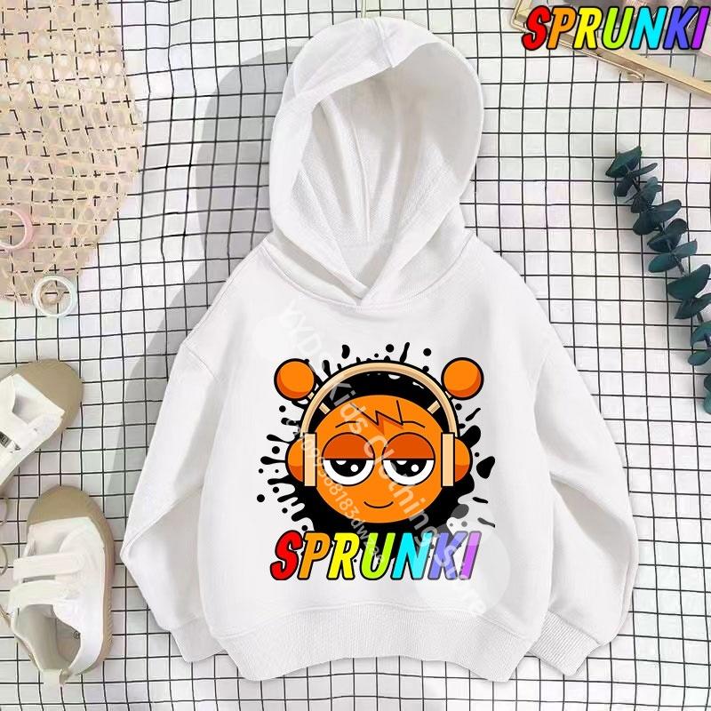 Hot Game Incredibox Sprunki Hoodie for Kids Hoody Sweatshirts for Teen Boys Cartoon Coats for Girls, Casual Outerwear for Baby