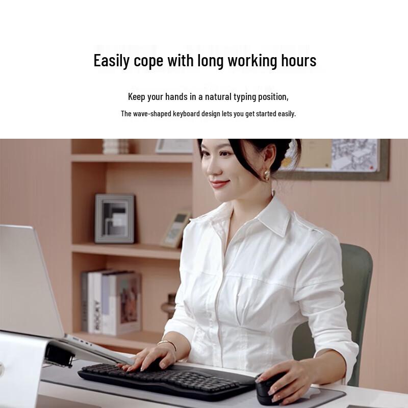 Logitech Wave Combo Wireless Ergonomic Keyboard and Mouse Set