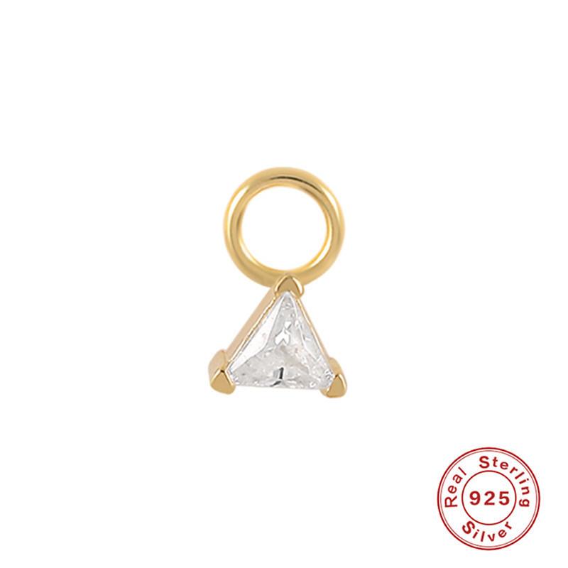 Серьги-шармы из стерлингового серебра S925, подвеска-шарм, серьги-подвески, аксессуары для серег, серьги для работы, подвеска-серьга, женские