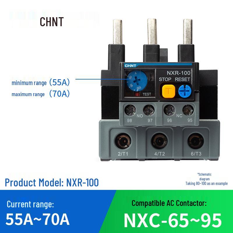 Тепловое реле перегрузки Chint NXR-25 с контактором NXC, втычное (1А-25А).