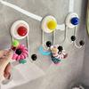 3Pcs Wall Hanging Punch Free Wall Hooks Dopamine Towel/Coat Hooks Durable Shower Hooks  Bedroom
