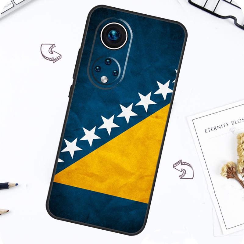 Чехол с флагом Боснии и Герцеговины для Honor Magic 7 5 6 Lite Honor 200 Pro X8b X9a X8a X8 X9 X9c X9b 50 70 90 Lite