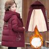 Women's Winter Plus Size Padded Thickened Down Jacket Warm Outerwear Short Hooded Comfortable Jacket