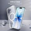 Новый прозрачный чехол для MagSafe для iPhone 17Air 16 15 14 13 12 11 Pro Max, противоударный чехол для беспроводной зарядки с магнитной функцией