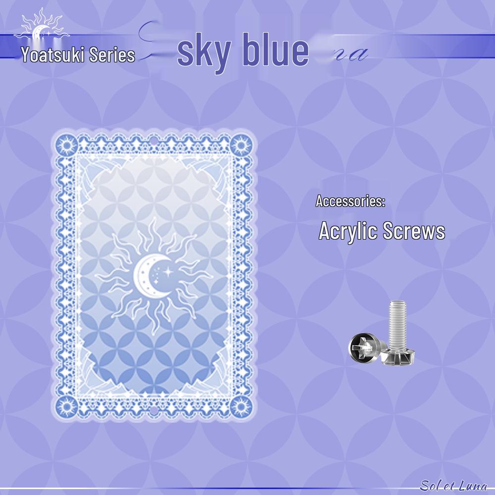 Акриловая рамка для демонстрации аниме-карточек серии Yaoyue с цветной прослойкой - Маленькая коробка для хранения красоты долины