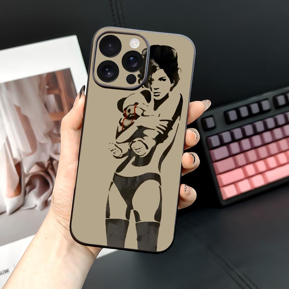 Чехол для телефона от граффити-художника B-Banksy для iPhone 16 15 14 13 12 11 PRO MAX PLUS Mini из ТПУ, мягкий, приятный для кожи
