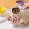 Ceramic Pet High Foot Bowl Multi-use Dog Feeding Basin Pet Drinking Feeder Kitten Puppy