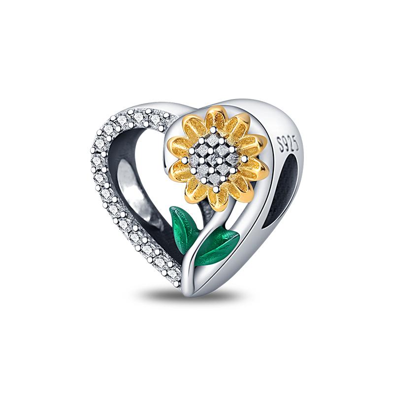 Spring 925 Silver Color Sakura Butterfly Flowers Charms Beads Fit Diy 925 Original Bracelets Fine DIY Jewelry Birthday Gifts