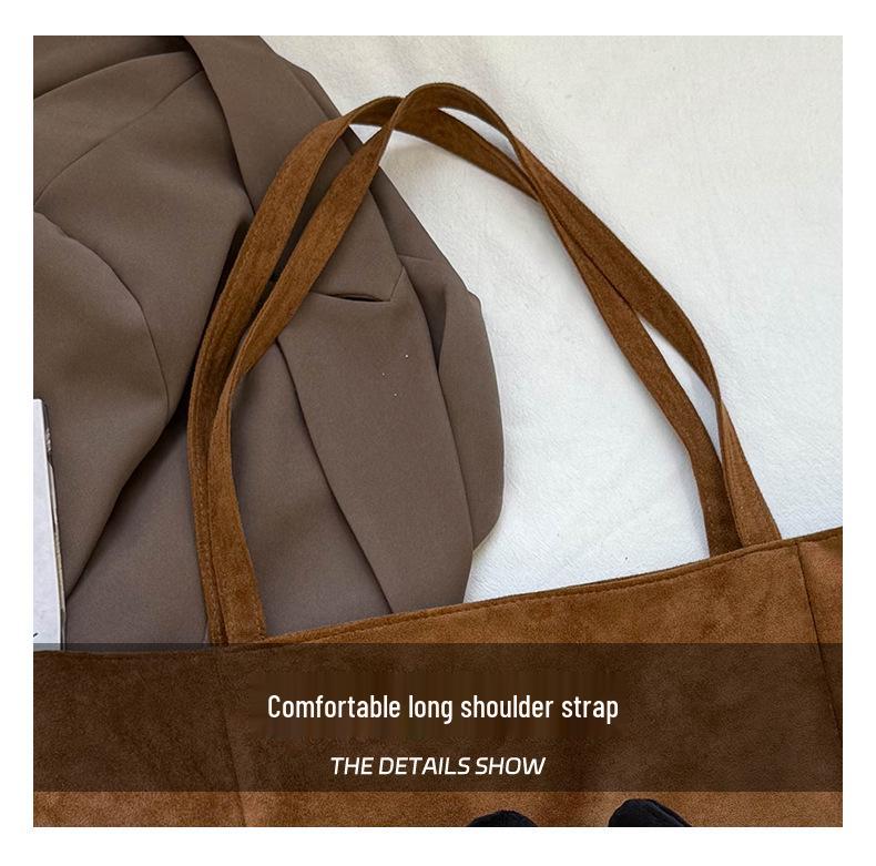 Korean Cute Mickey Head Large Capacity Retro Tote Shoulder Bag