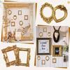 Винтажная смола DIY Рамка-витрина Золотая DIY Мини-фоторамки Рамки для демонстрации воспоминаний Фон для фотосъемки Декор
