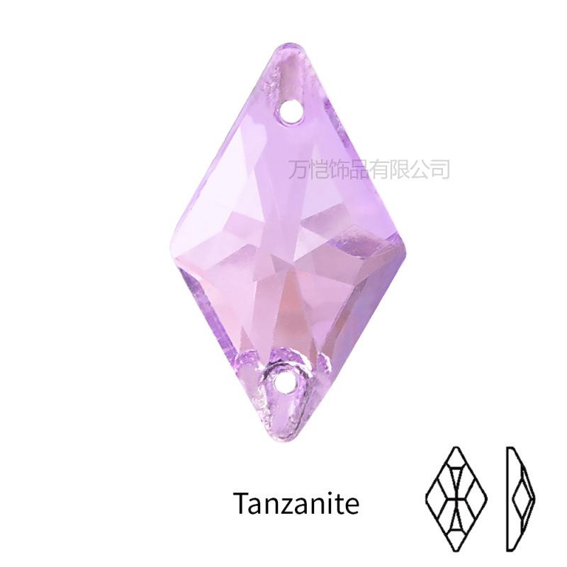 Crystal Hand-Sewn Diamond, Glass Rhinestone Diy Crystal Material, Rhombus Creative Clothing Accessories