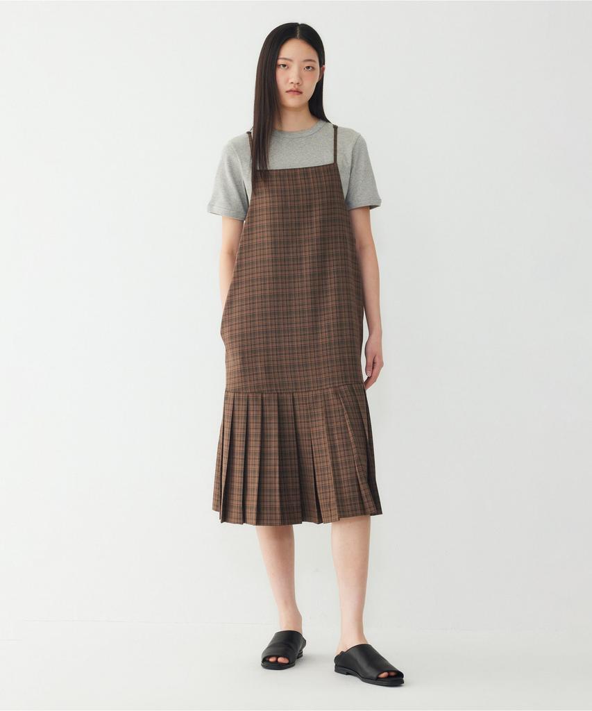 STUDIO TOMBOY Платье с многослойной плиссировкой_Коричневый 91F6241782
