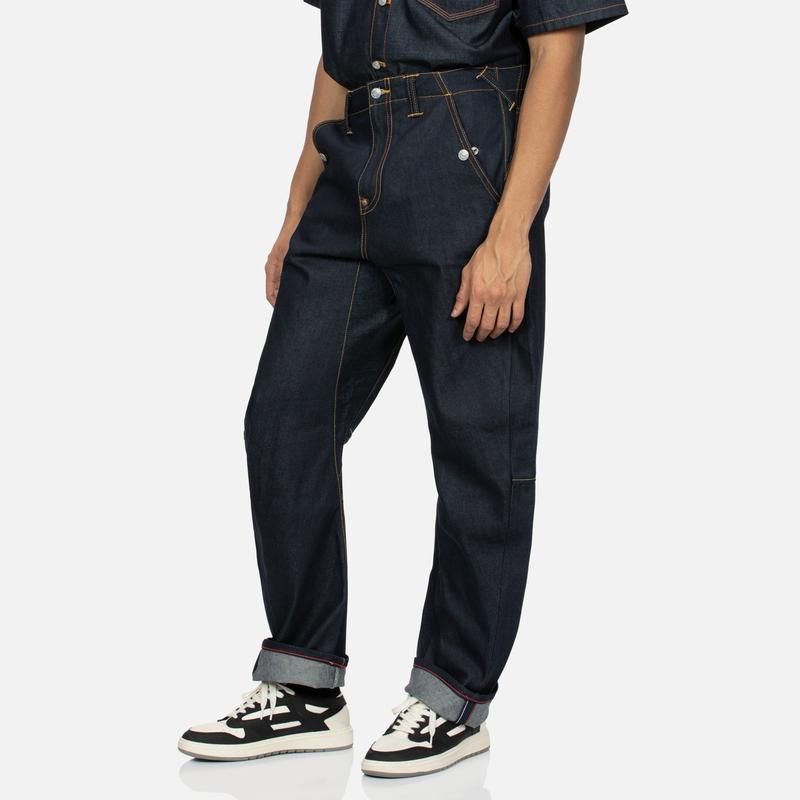 EVISU Jeans Men's Denim Blue Moderate Straight Fit Pants 2ESHTM4JE70333DDN