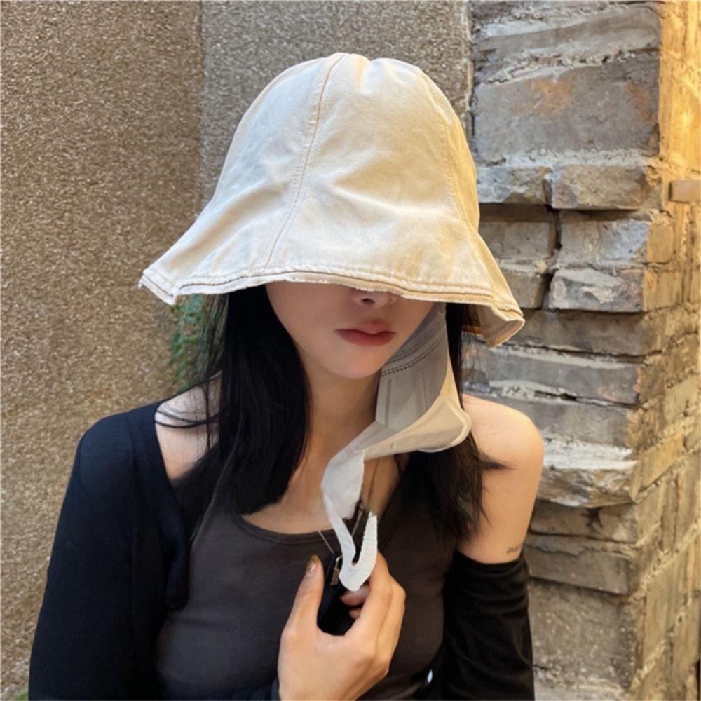 Женская панама с широкими полями, однотонная, для улицы, шляпа рыбака, повседневная хлопковая шляпа-ведро, для улицы