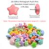 20/50Pcs 3D Star Shape Pushpins Macaron Blackboard Push Pins Portable Decorative Studs  Corkboard