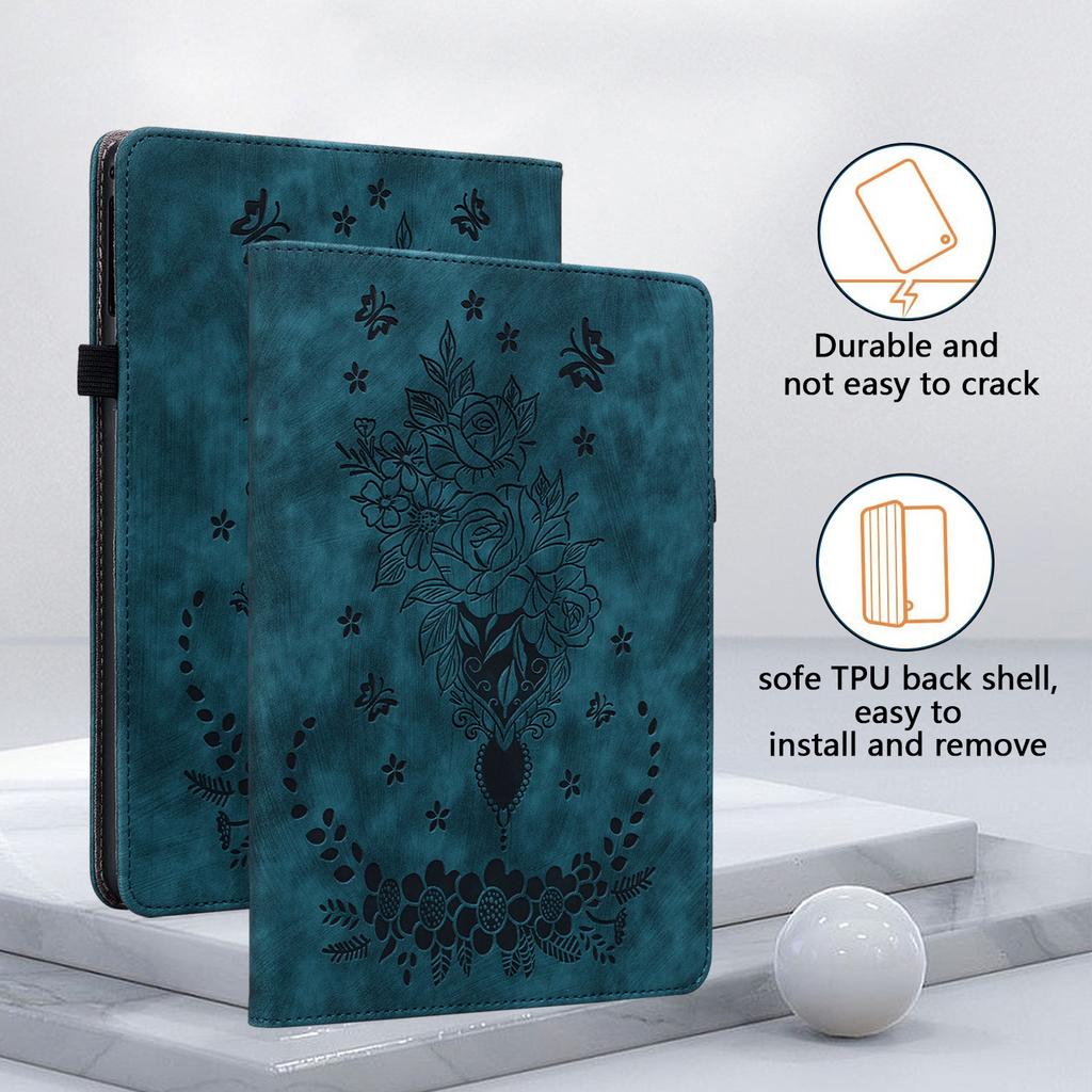For Samsung Galaxy Tab A11 8.7 Inch SM-X130 SM-X135N 2025 Rose Flower Case Tab A9 8.7 2023 SM-X110 SM-X115 Tablet Cover