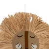 15.7inch Cartoon Woven Animal Head Wall Decoration Handcrafted Cotton Thread for Gallery