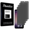 Screen Protector - Phonillico - Samsung Galaxy S23 - Pack of 4 - Black - Anti-spy - Scratch-resistant