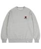 GRAVER [Unisex] Heartboard Embroidered Sweatshirt_Gray