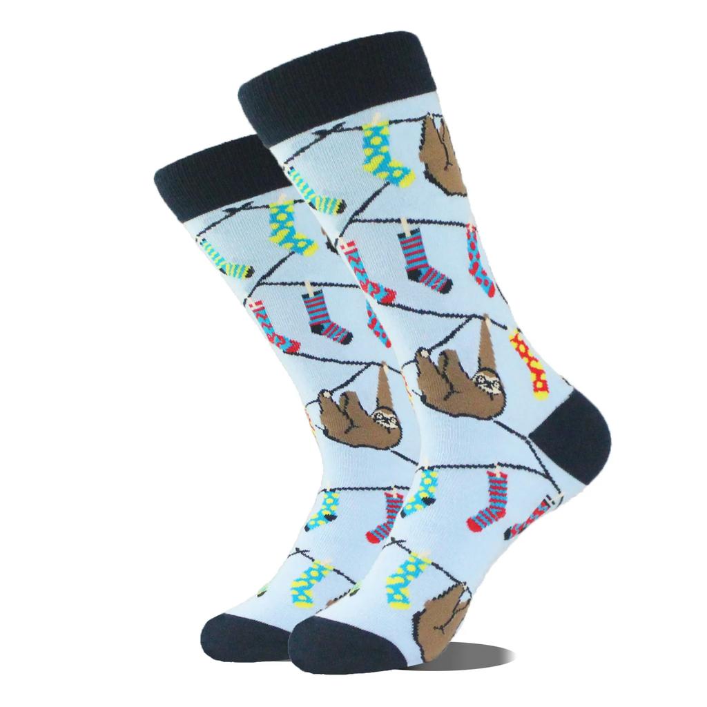 1 Pair Animal Funny Socks Men Divertidos Aliens Dinosaur Pug Panda Flamingo Cactus Sokken Unisex Novelty Skateboard Crazy Meias