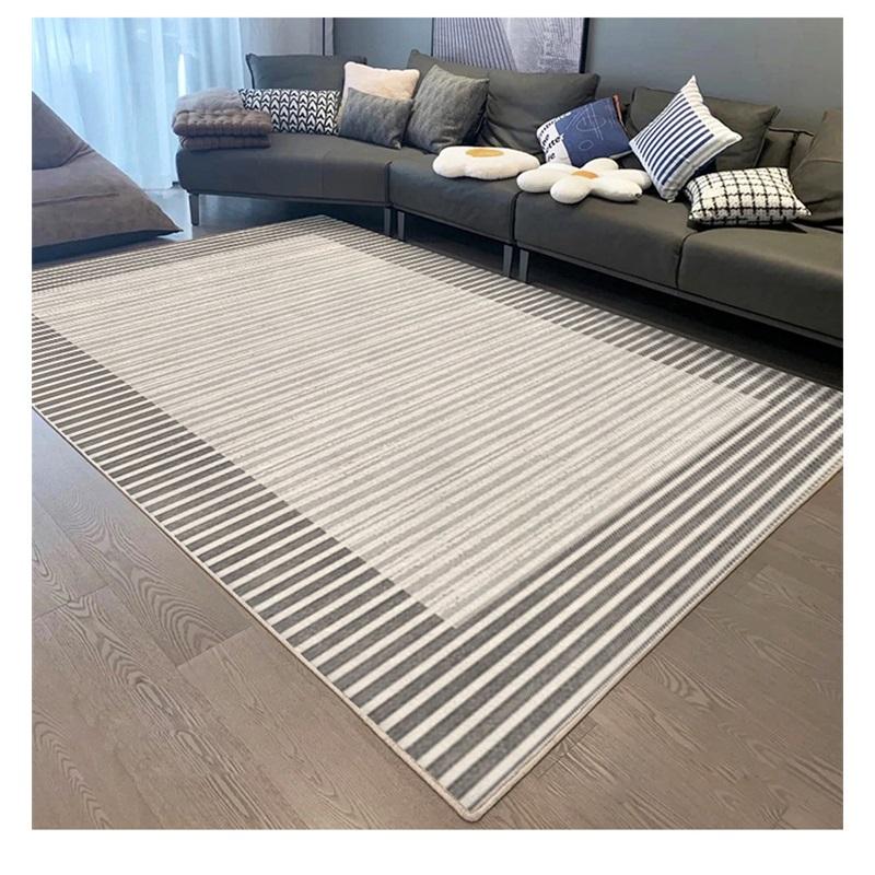 Ковер для гостиной в скандинавском стиле, роскошный коврик под диван и кофейный столик, минималистичный ковер для спальни, мягкий плюшевый ковер для домашнего декора