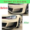 Front Bumper Fog Light Grilles For Volkswagen Golf 7 MK7 GTI 2013-2016 Fog Lamp Eyebrow Cover