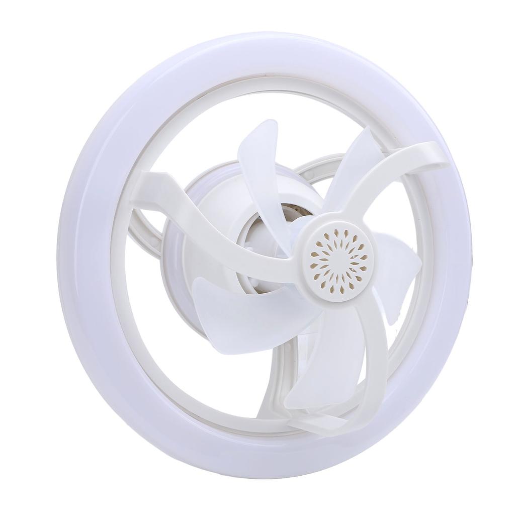 Socket Fan Light 360 degrees Rotating E27 Light Fan LED Ceiling Fan for Bedrooms Kitchens Garages