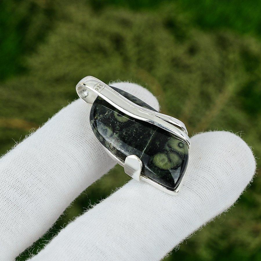 День сестер Распродажа Натуральный Камбаба Яшма Свадьба Дочь Новый Кулон Серебро 925