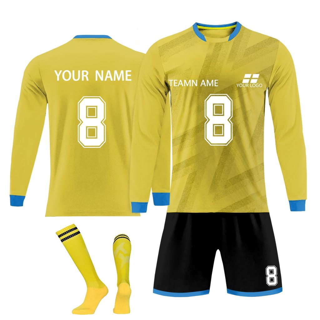 Personalised Shirts Kit Mens Girls With Name Number Custom Football Jerseys For Boys Training Suit