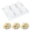 Silicone 3D Bunny Rabbit Mold Cake Decorating Mould For Baking Mousse 6 Forms