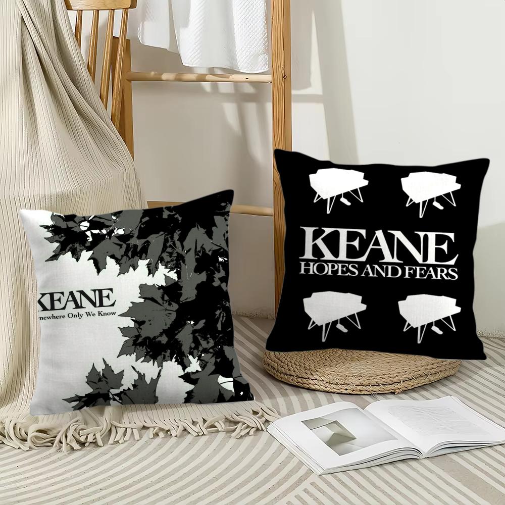 Чехол на подушку K-Keane Rock Мягкий плюшевый плед | Двусторонний декоративный чехол для подушки | Декор для дивана, спальни, дома