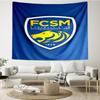 Fcsm Football Club Emblem Printed Tapestry, for Bedroom,Livingroom, dormitory, Large Wall Decor, Fabric Decor Fan Birthday Gifts