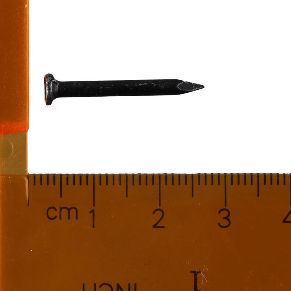 378 шт. черных цементных стальных гвоздей длиной 1 дюйм, высокопрочный крепеж для кирпича, бетона