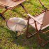Side Table Folding Camping Height Adjustable 30cm Sturdy Multi Use for Small Space Round