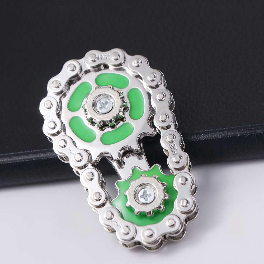 Metal Hand Spinner Chain Gear Chains Gear Wheel Gear Chain Gyroscope Fidget Spinner Classic Toys