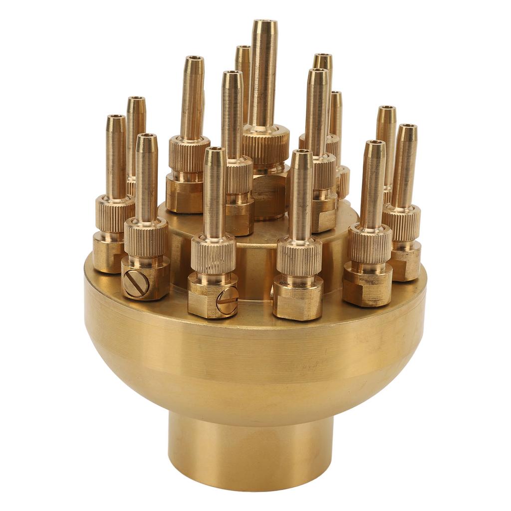 Fountain Nozzle Brass G2 Inch DN50 3 Tier Adjustable Column Water Fountain Nozzle Sprinkler Spray