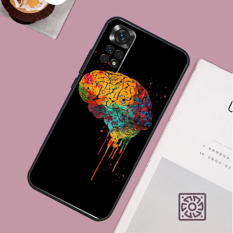 Чехол для телефона 'Человеческое сердце Мозг Легкие' для Xiaomi Redmi Note 13 12 12S 12C 13C 10 10C 9 9C 10S 11S 11 Pro Мягкий чехол