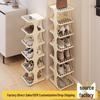 Compact Multi-Layer Shoe Rack for Doorways and Small Spaces - Durable, Sturdy, and Dustproof.
